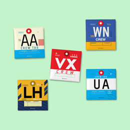 Airline Code Magnets