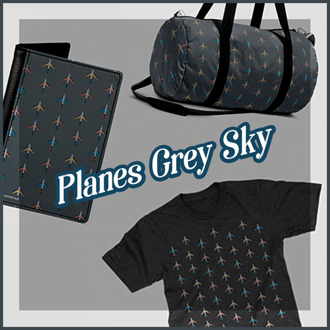 Planes Grey Sky