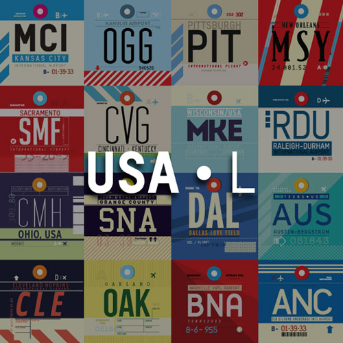 USA - L - Airport Codes Pattern
