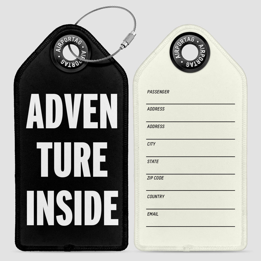 Adventure Inside - Luggage Tag