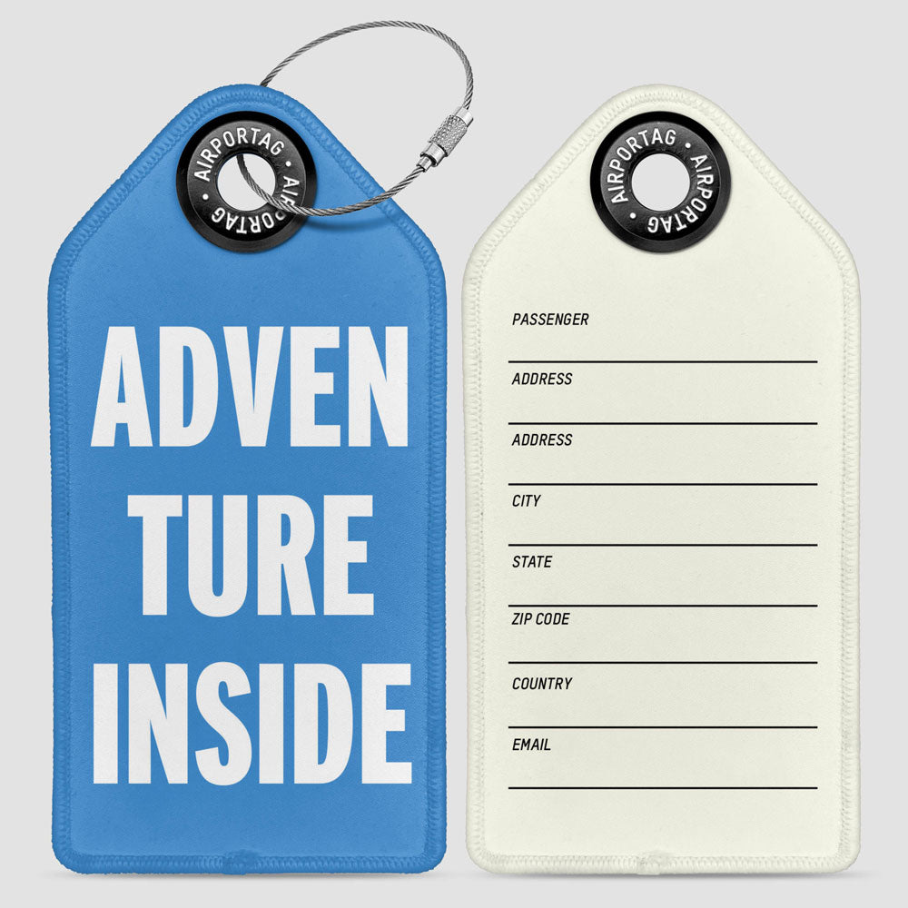 Adventure Inside - Luggage Tag