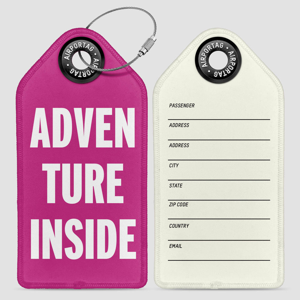 Adventure Inside - Luggage Tag