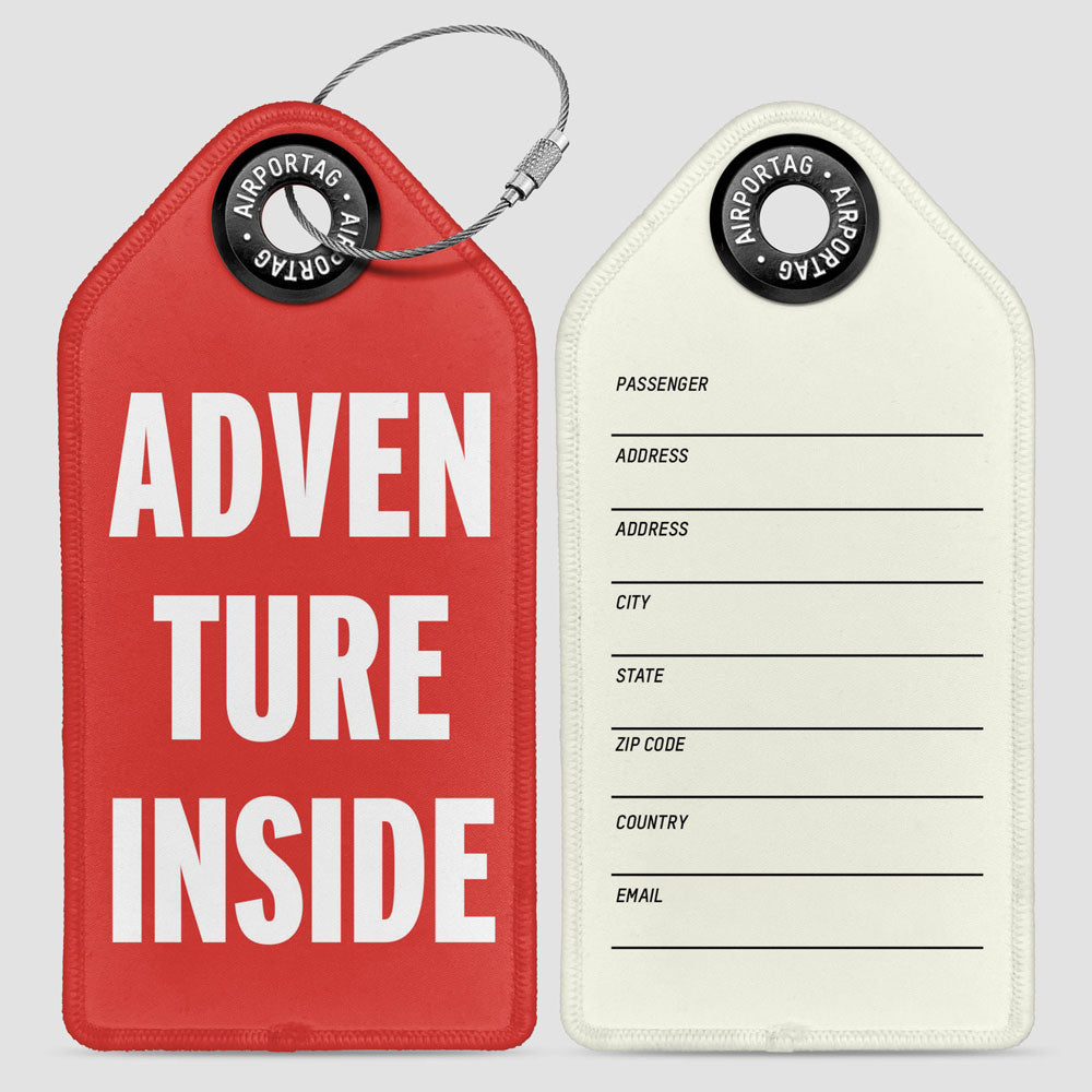 Adventure Inside - Luggage Tag
