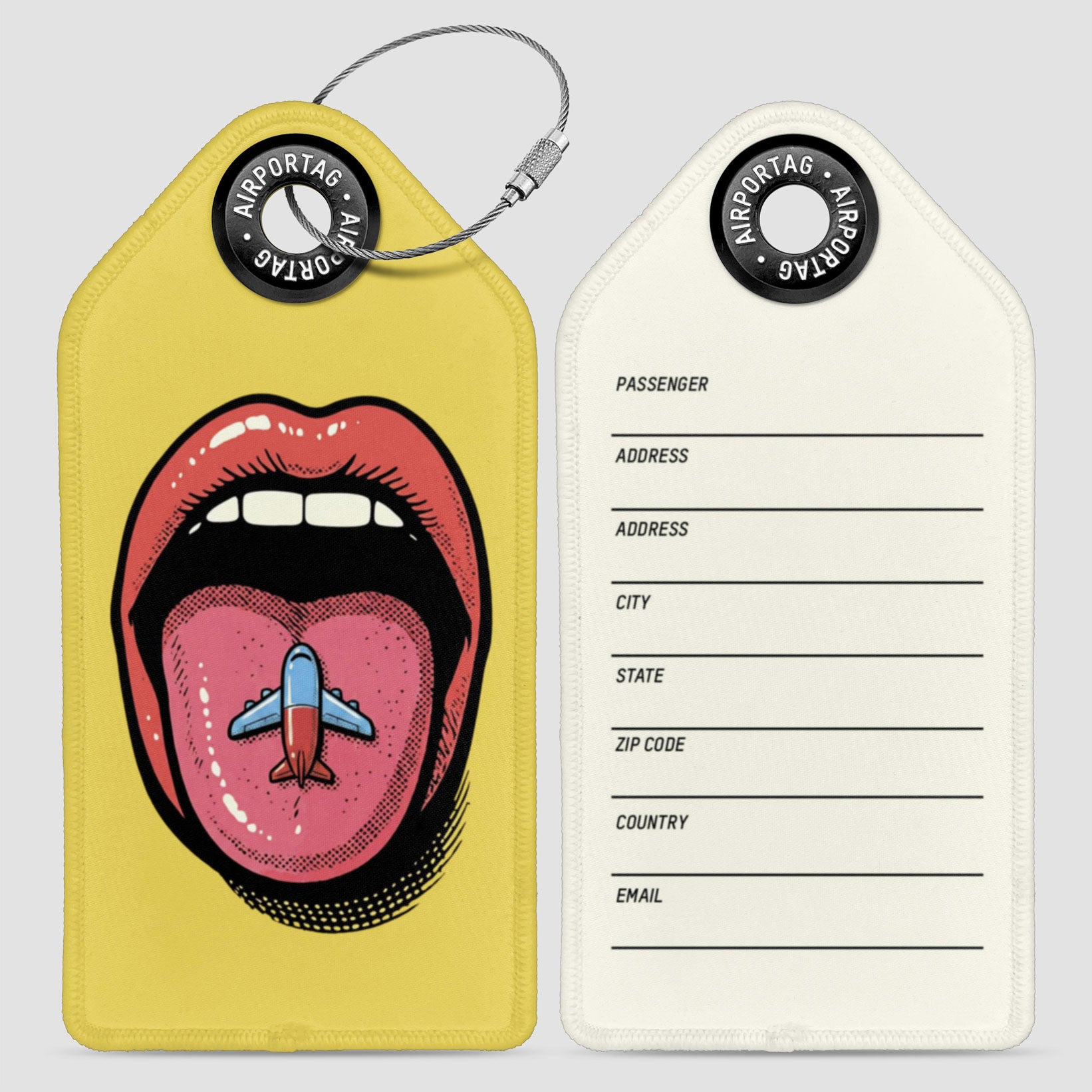 Plane Pill - Luggage Tag