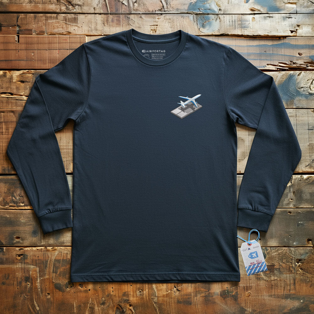 Airplane Runway Tiny - Long Sleeve T-Shirt