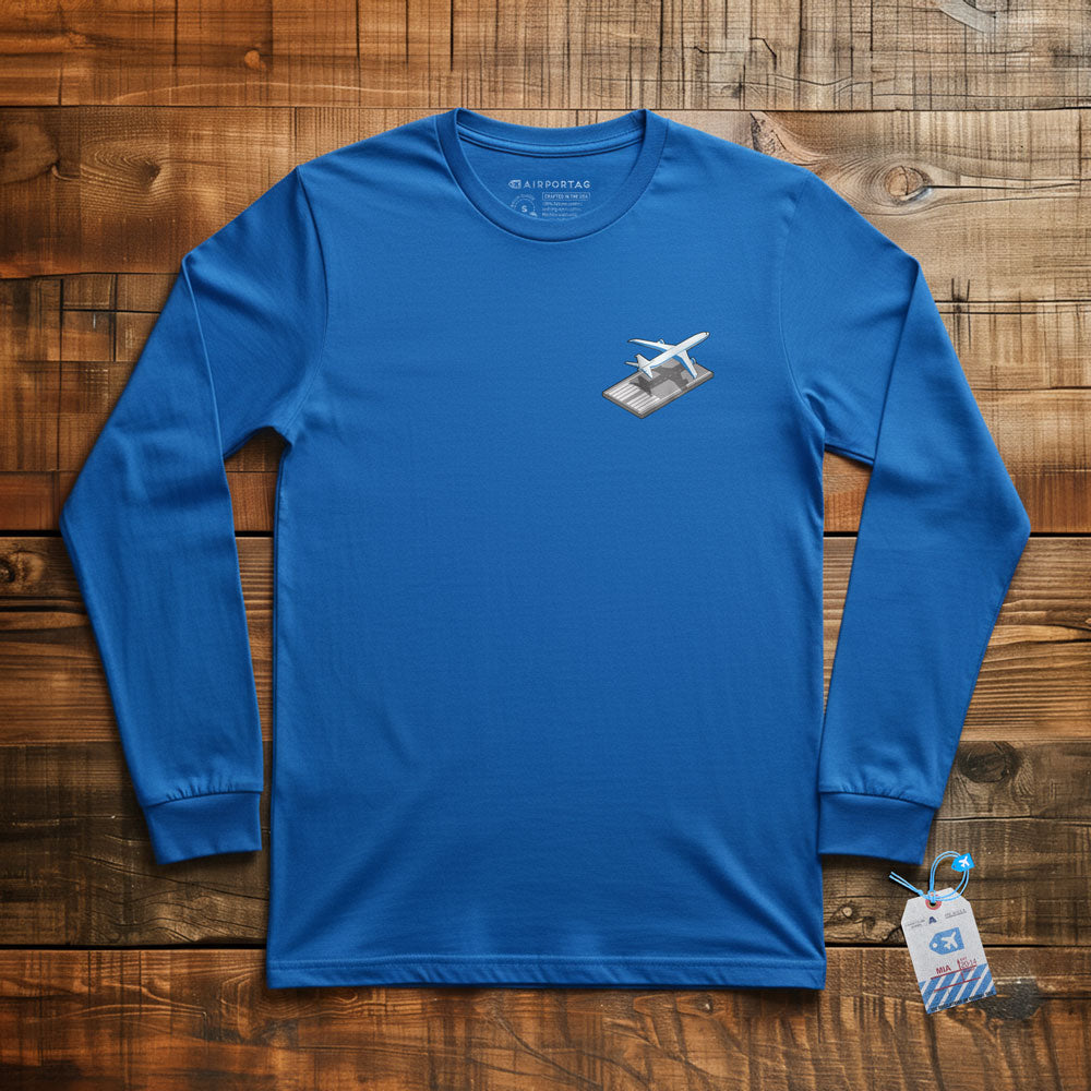 Airplane Runway Tiny - Long Sleeve T-Shirt