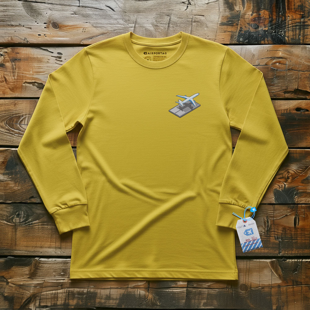 Airplane Runway Tiny - Long Sleeve T-Shirt