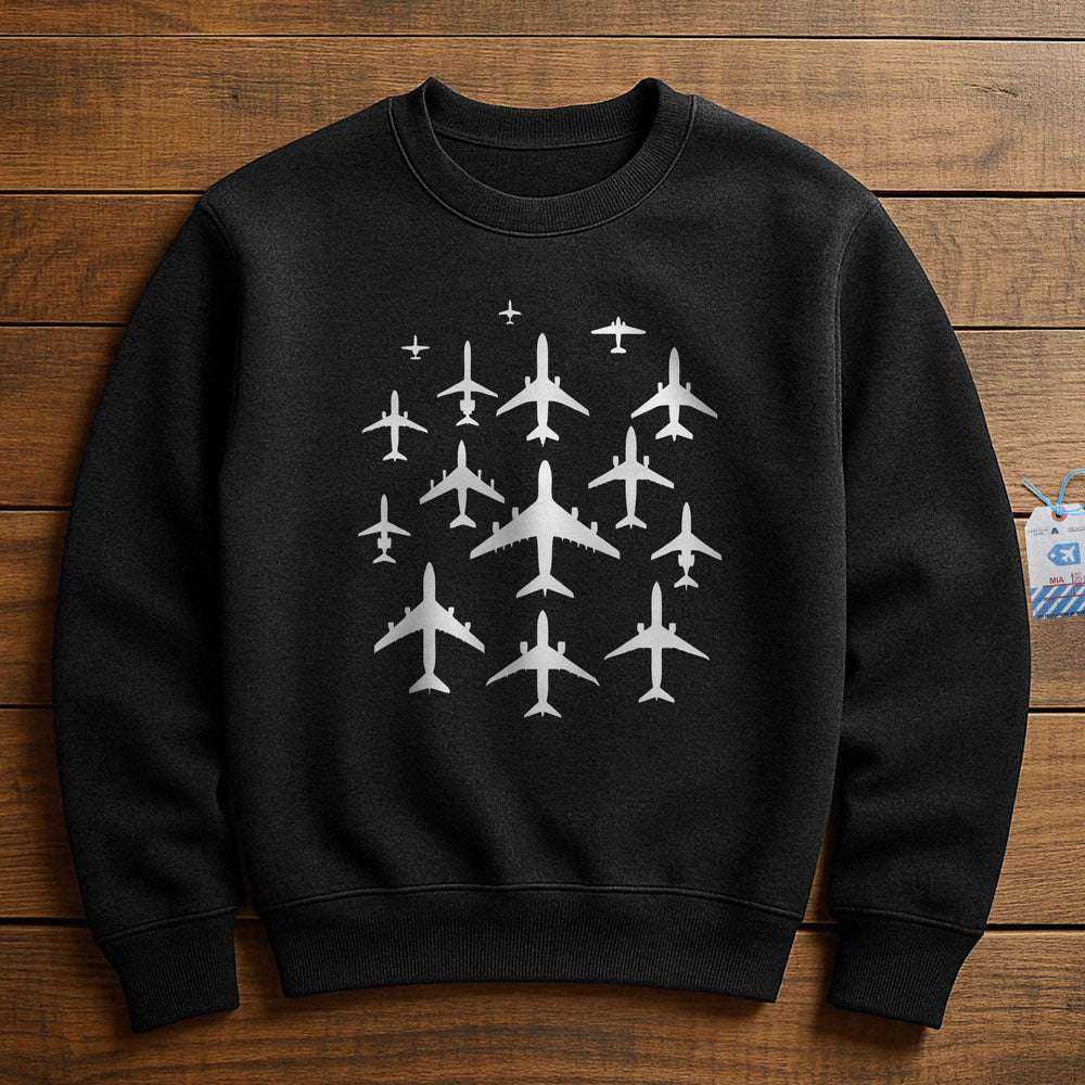 Airplane Silhouettes - Sweatshirt