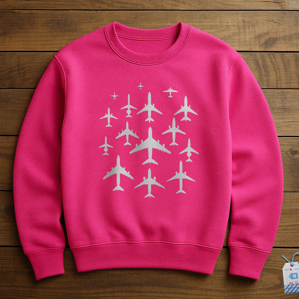 Airplane Silhouettes - Sweatshirt