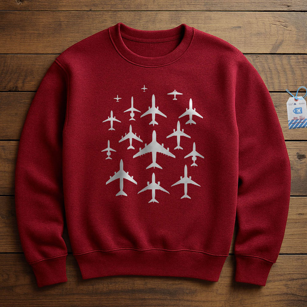 Airplane Silhouettes - Sweatshirt