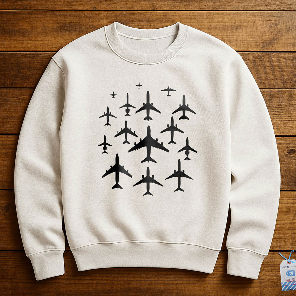 Airplane Silhouettes - Sweatshirt
