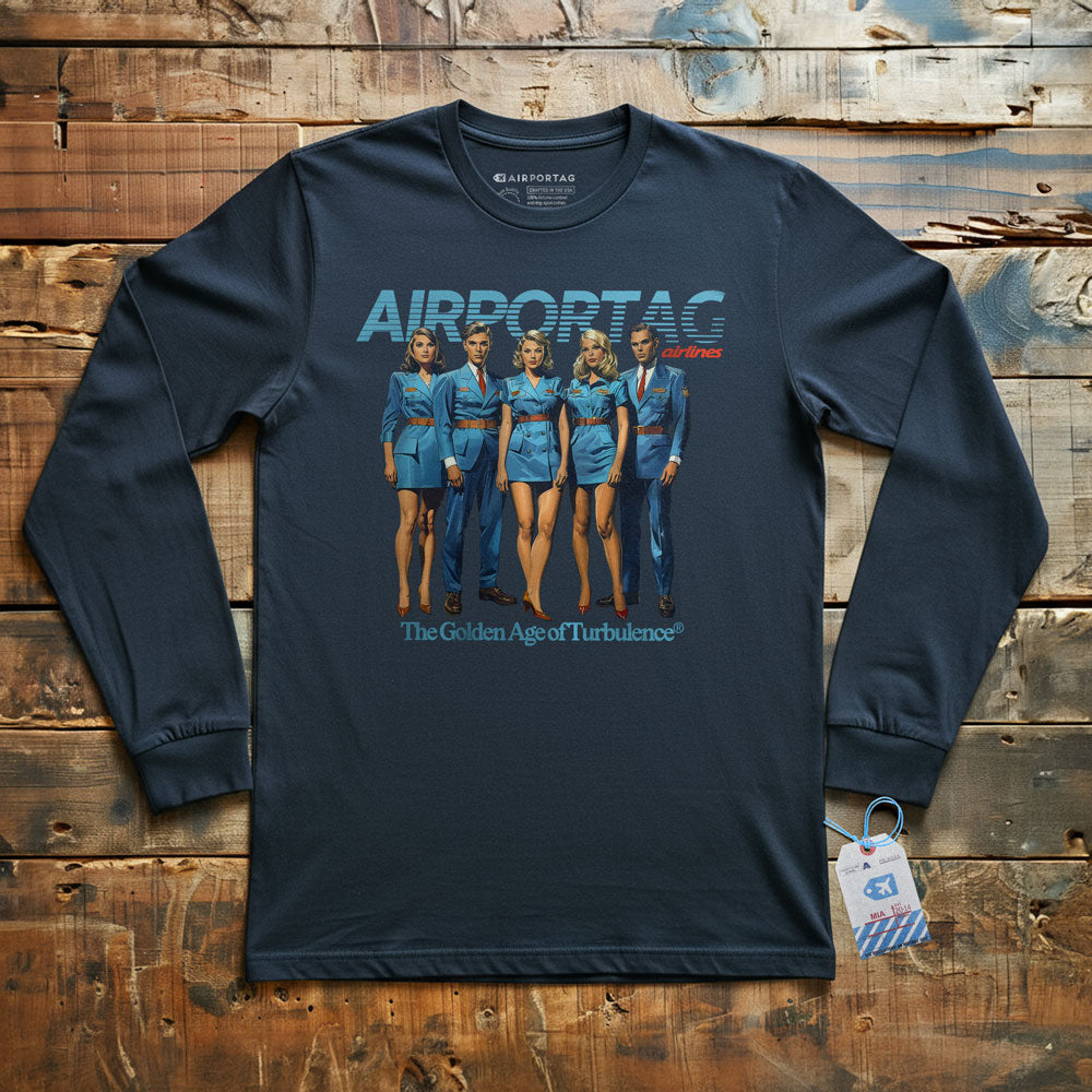 Airportag Airline Crew Turbulence - Long Sleeve T-Shirt