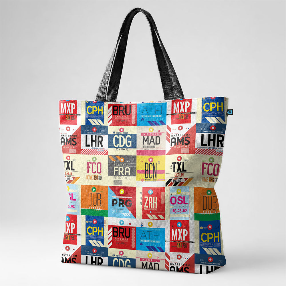 European Airports - Tote Bag