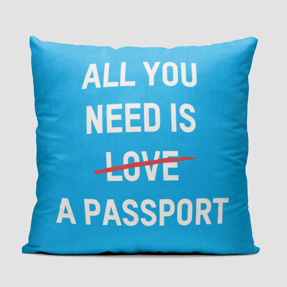 All You Need Is A Passport - Throw Pillow