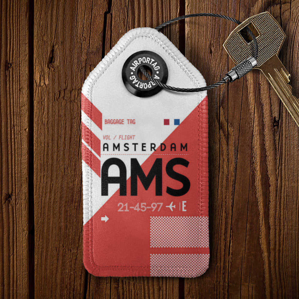 AMS - レザー キーチェーン