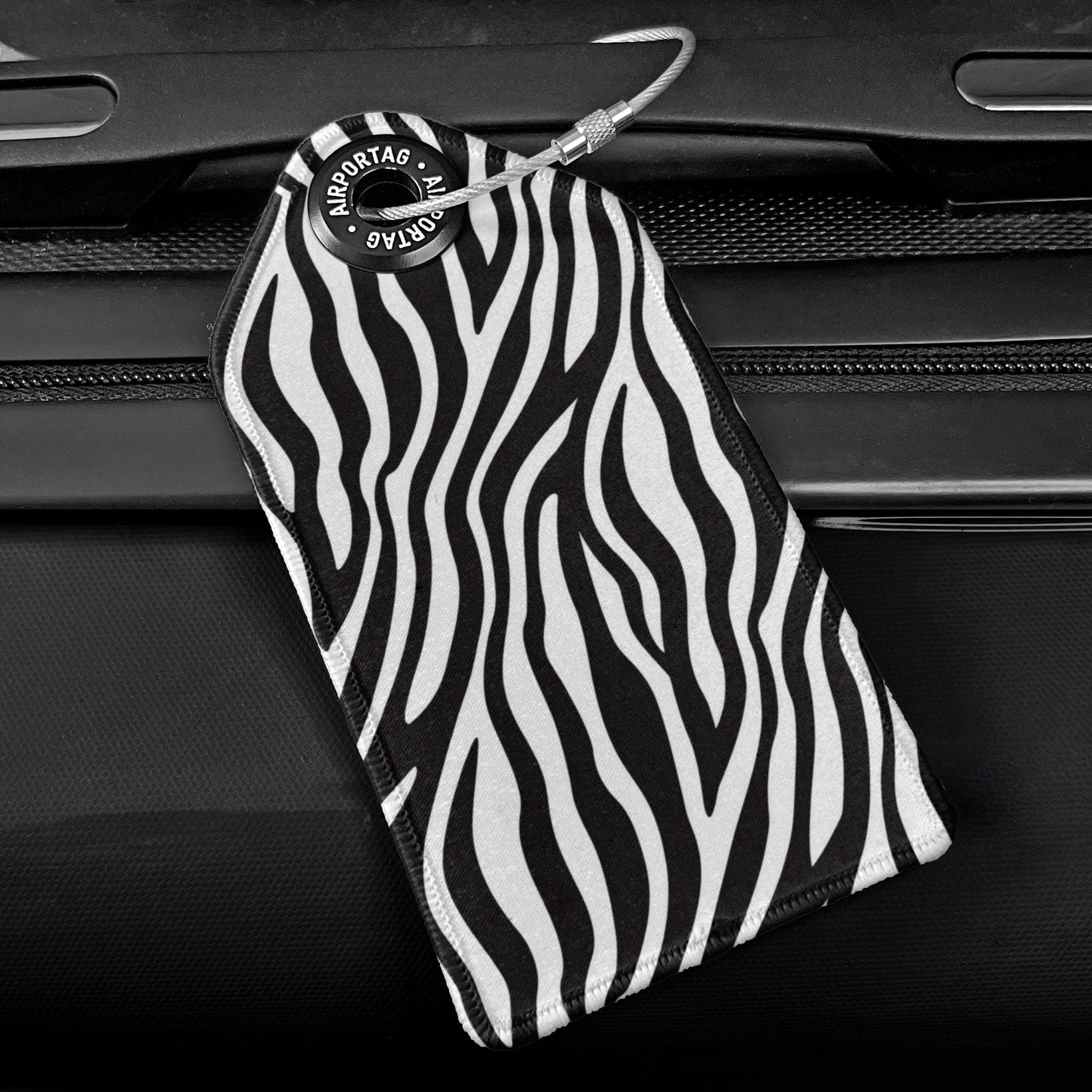Animal Print Zebra - Luggage Tag