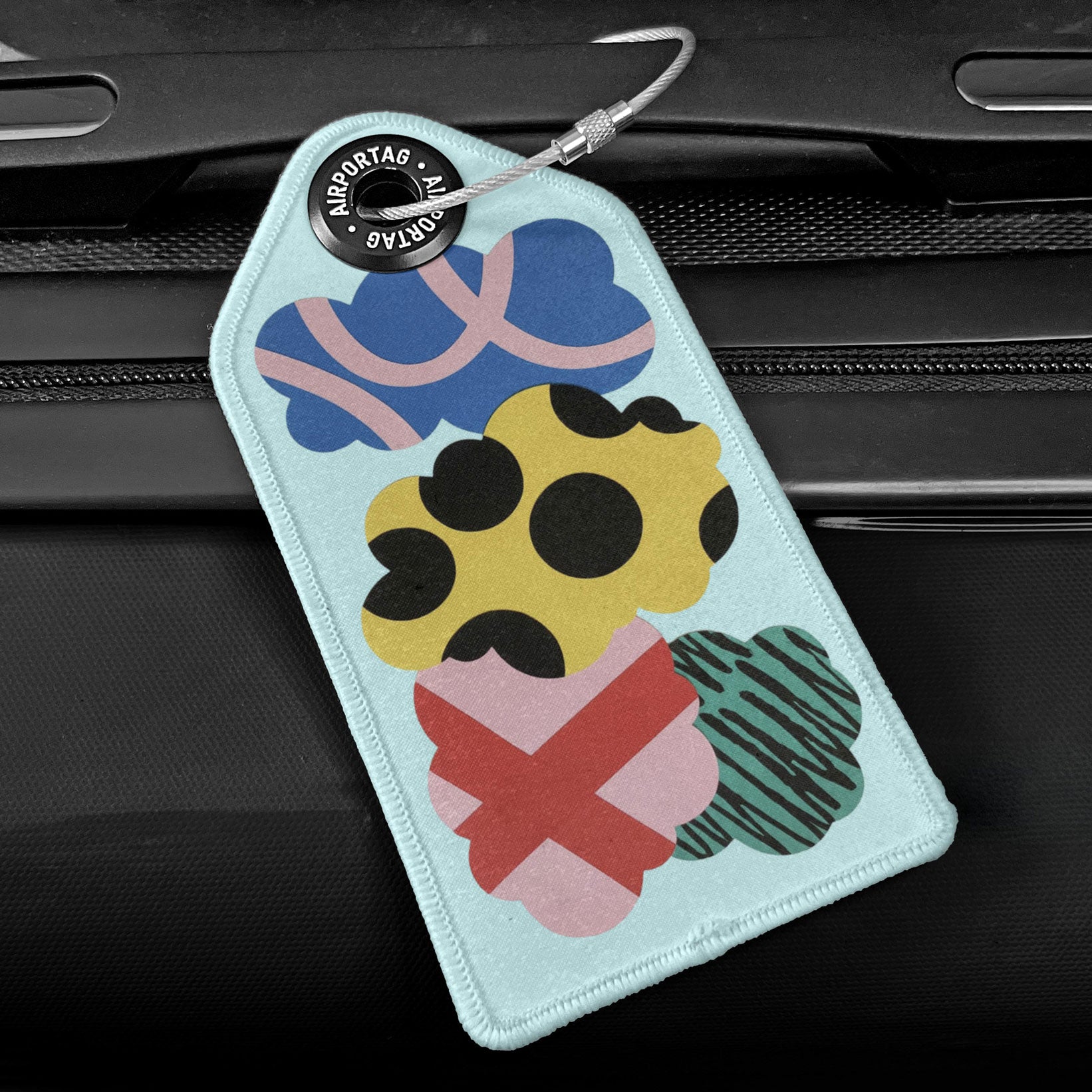 Art Cut Clouds - Luggage Tag