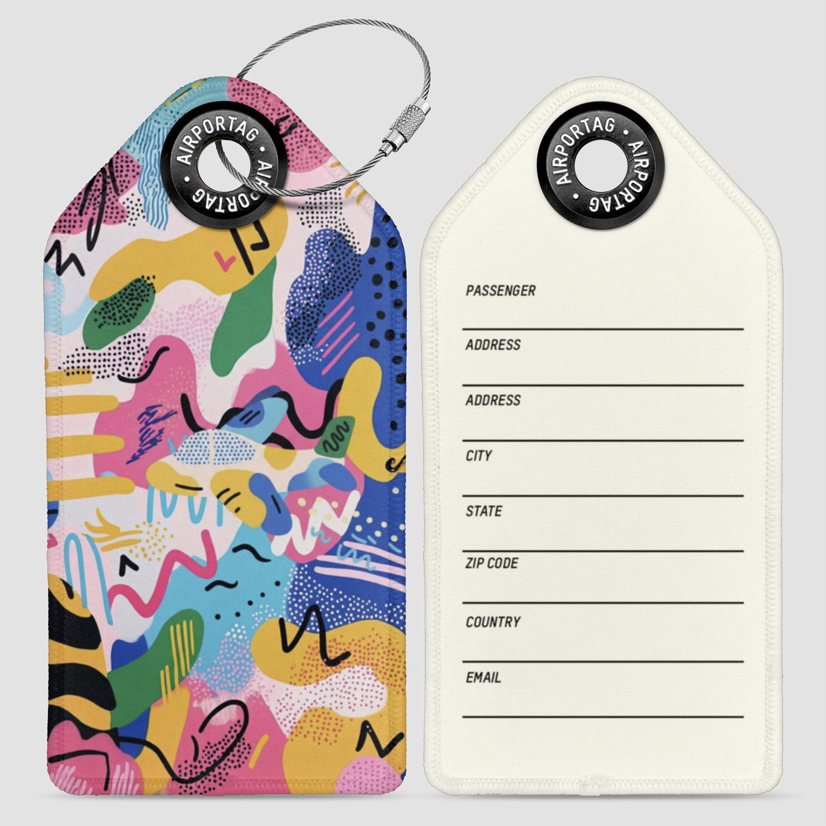 Art Plane Org Dot - Luggage Tag