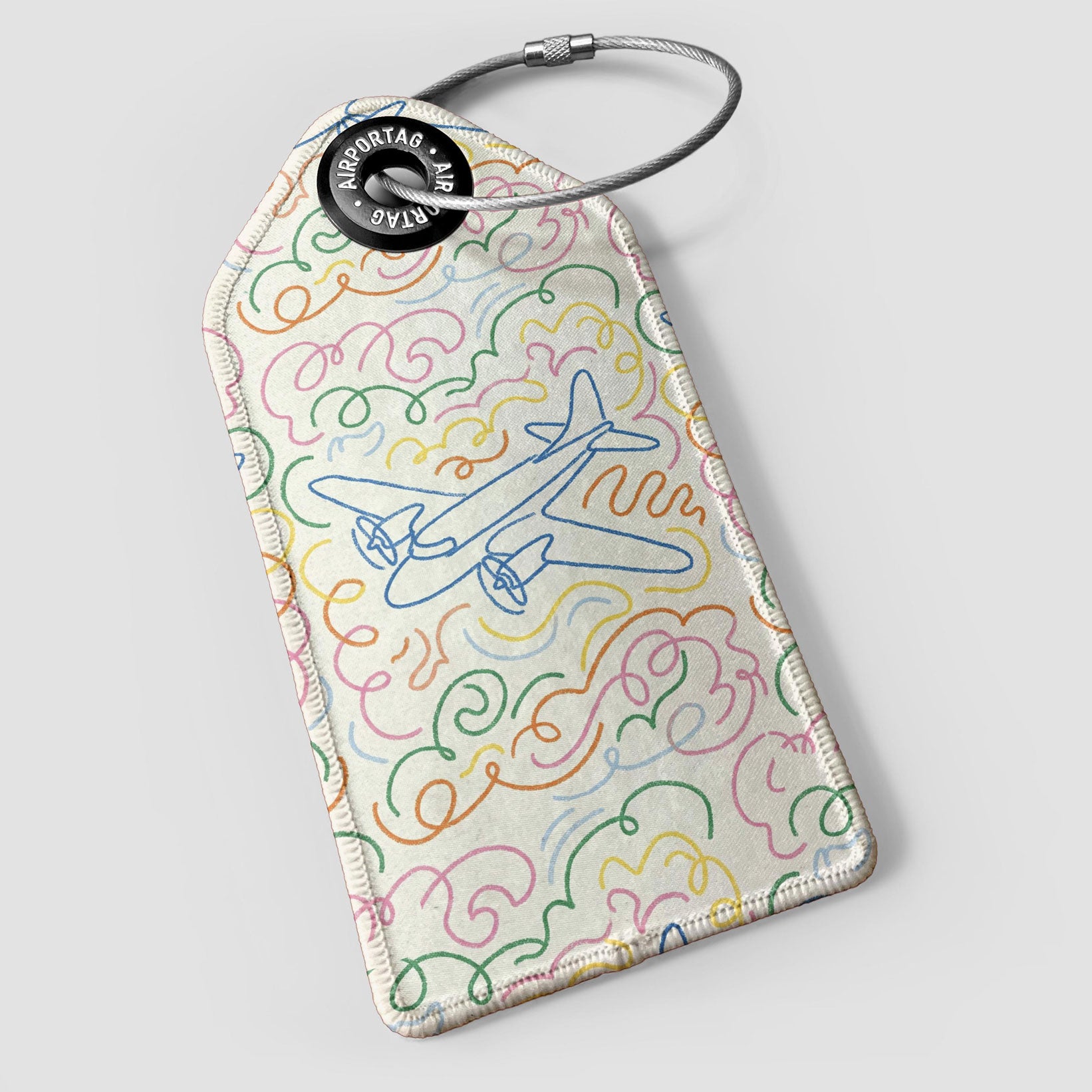 Art Plane Prop Lines - Luggage Tag