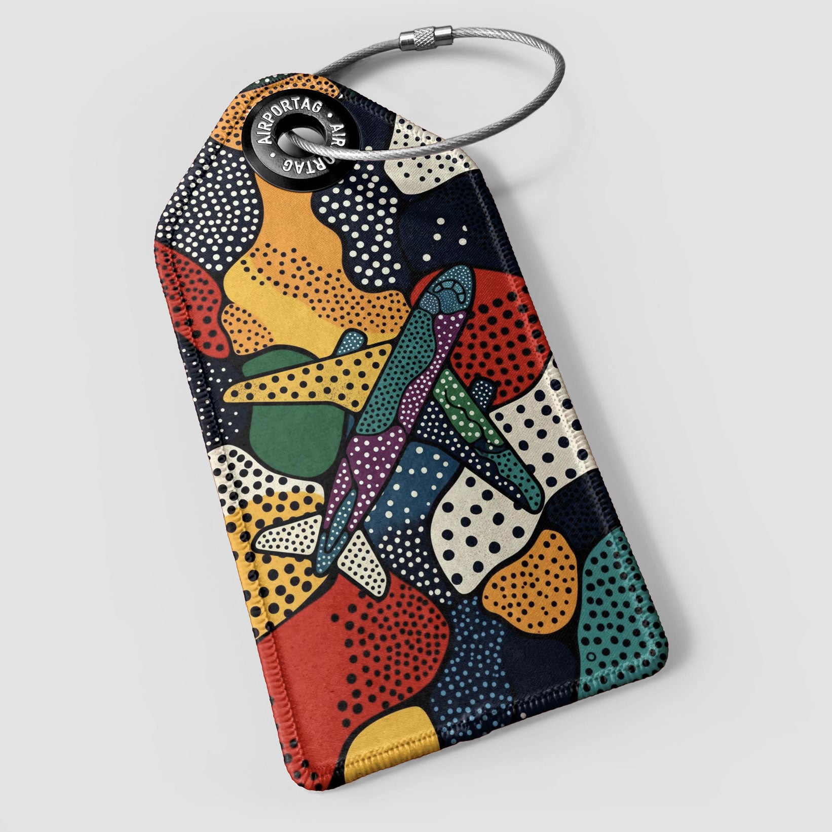 Art Plane Trib Afr - Luggage Tag