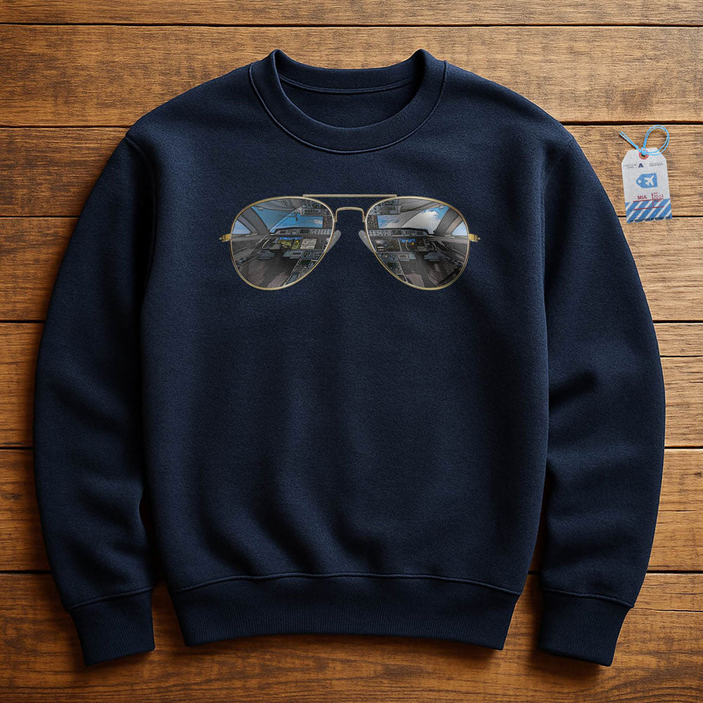 Aviator Sunglasses - Sweatshirt