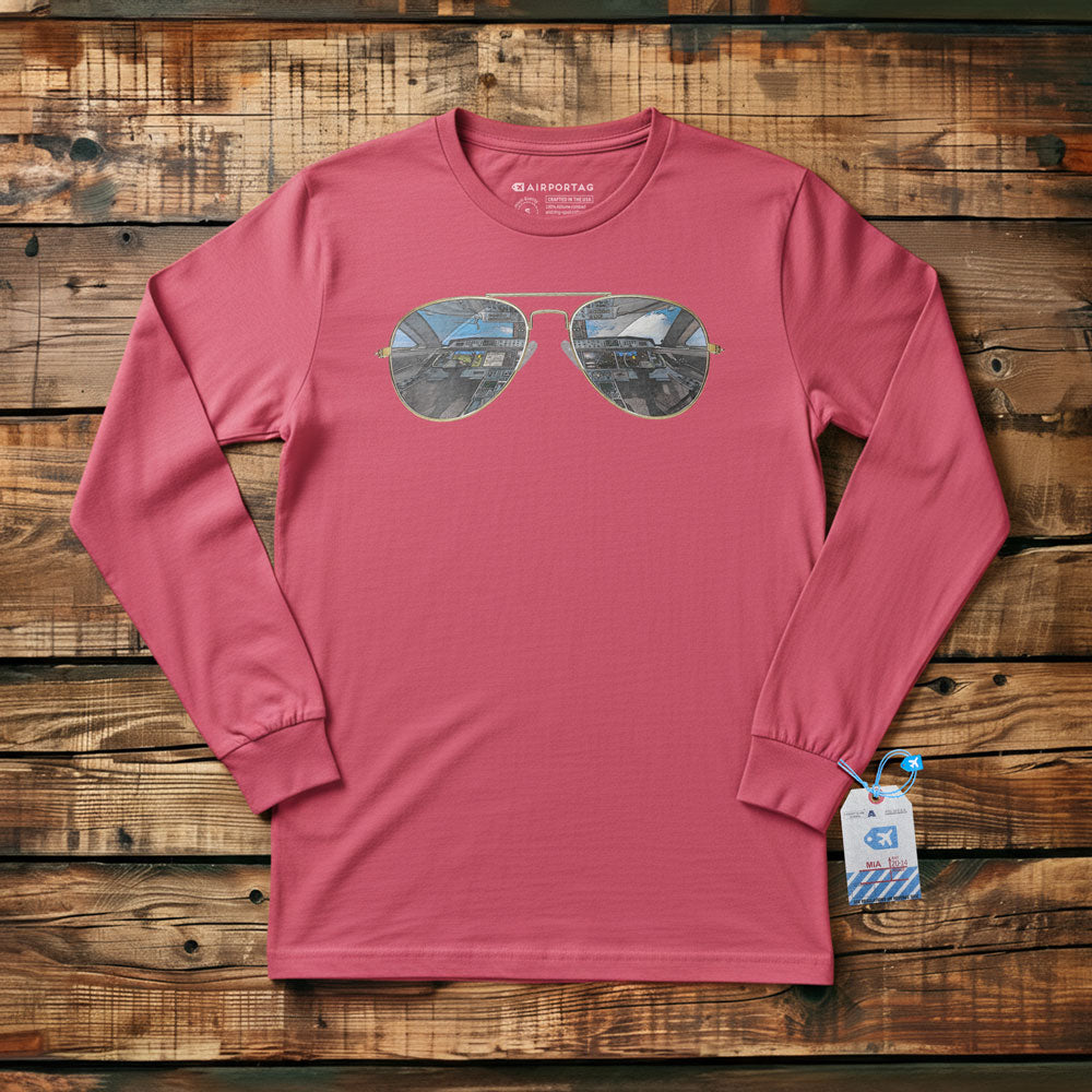 Aviator Sunglasses - Long Sleeve T-Shirt