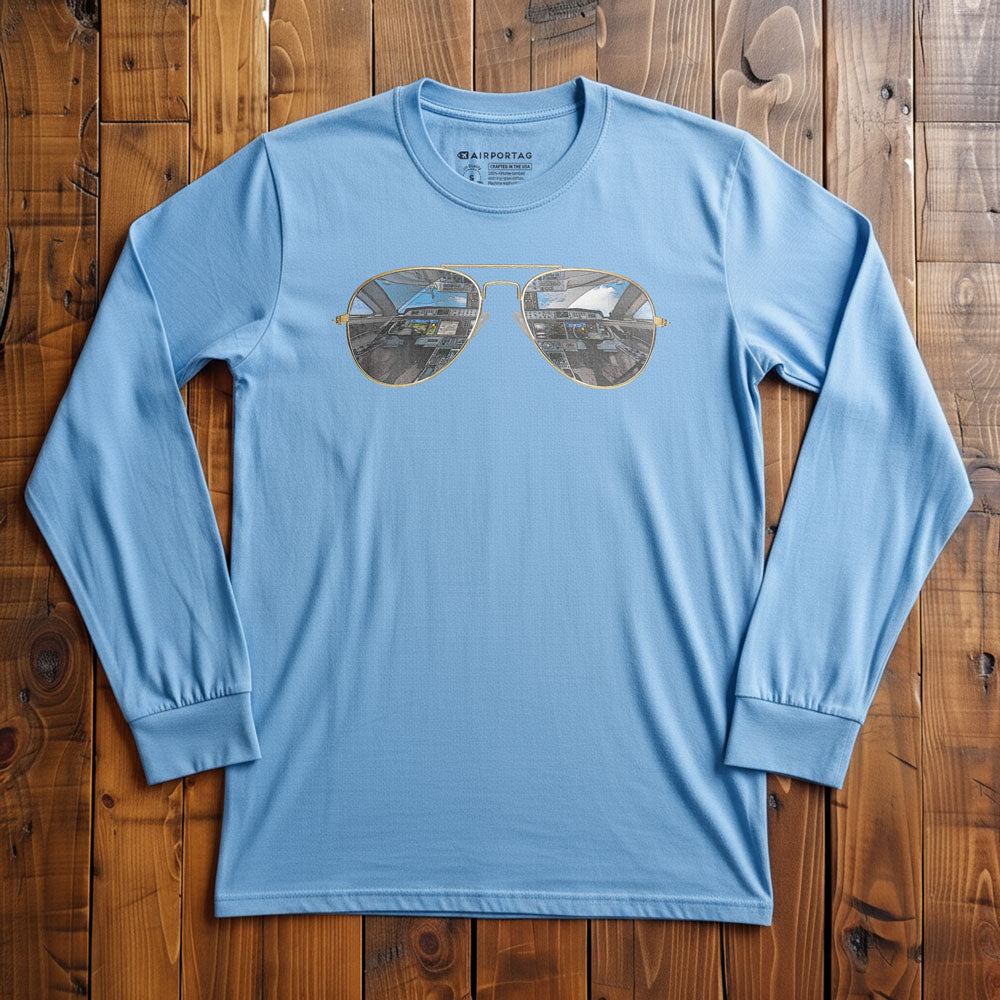 Aviator Sunglasses - Long Sleeve T-Shirt