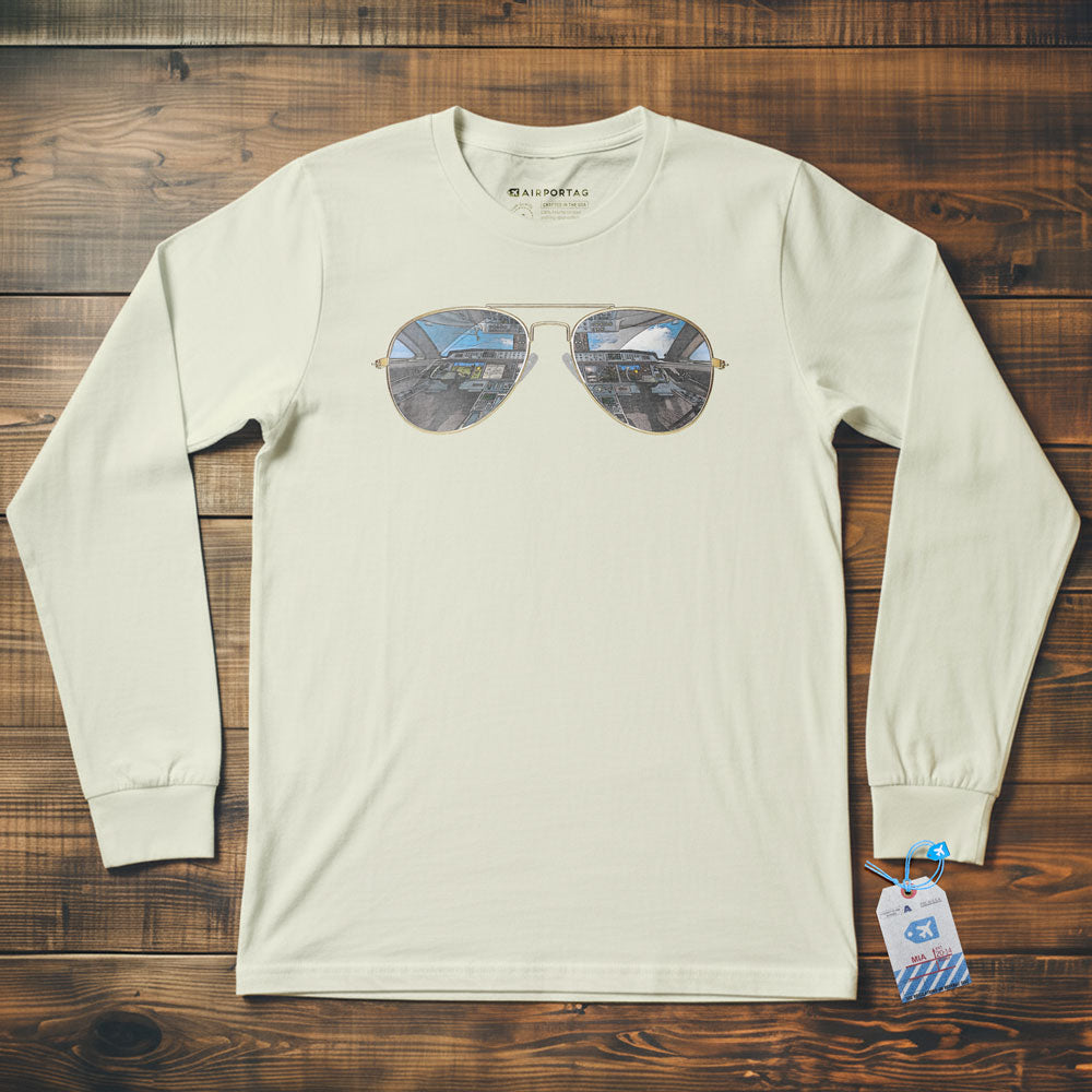 Aviator Sunglasses - Long Sleeve T-Shirt