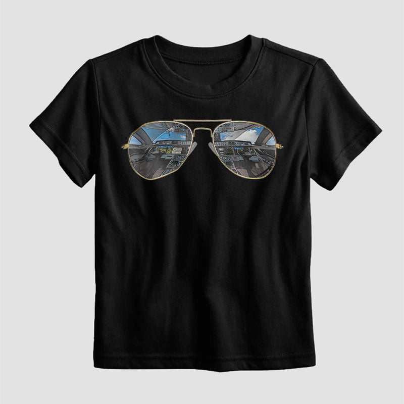 Aviator Sunglasses - Kids T-Shirt display picture 1