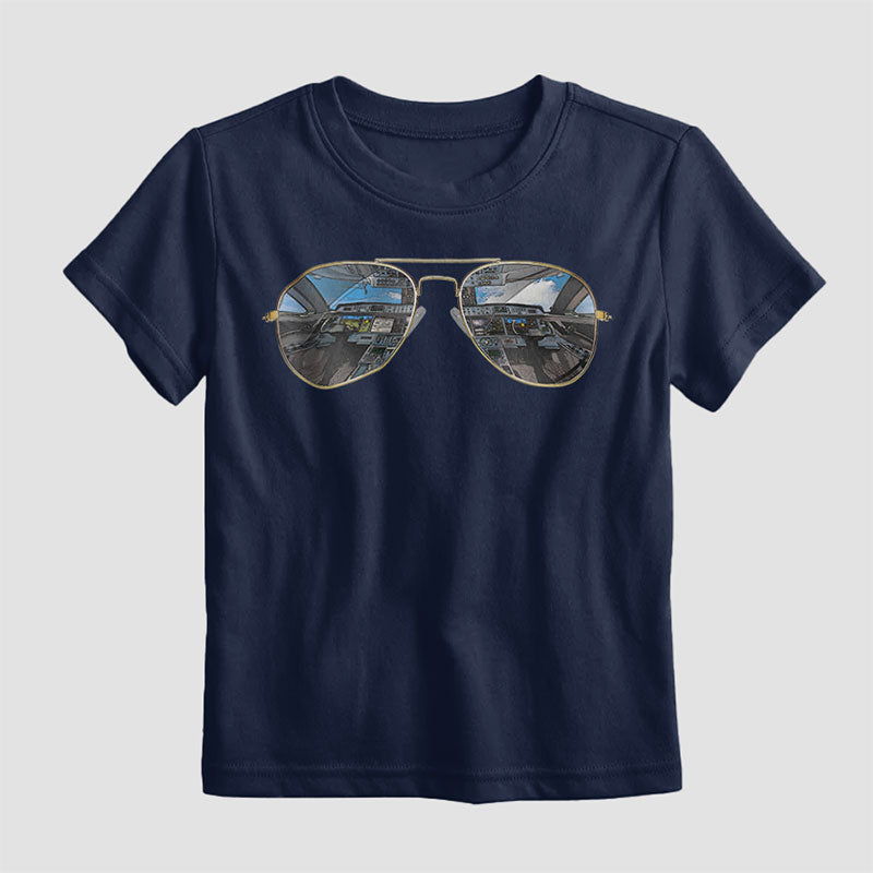 Lunettes de soleil aviateur - T-shirt pour enfants