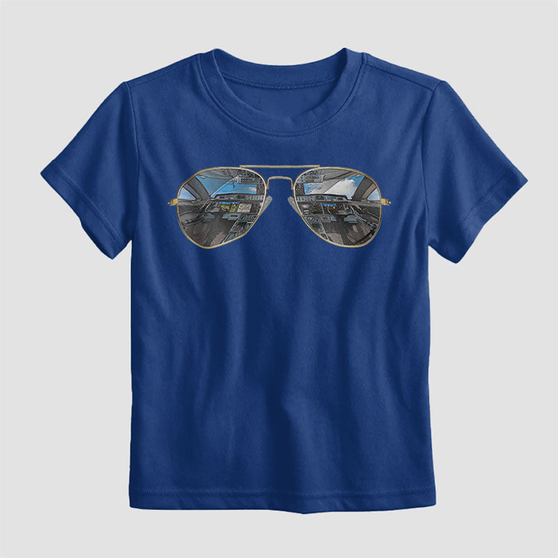 Lunettes de soleil aviateur - T-shirt pour enfants