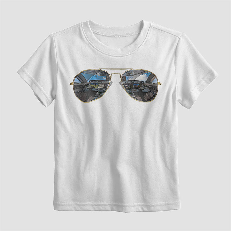 Aviator Sunglasses - Kids T-Shirt