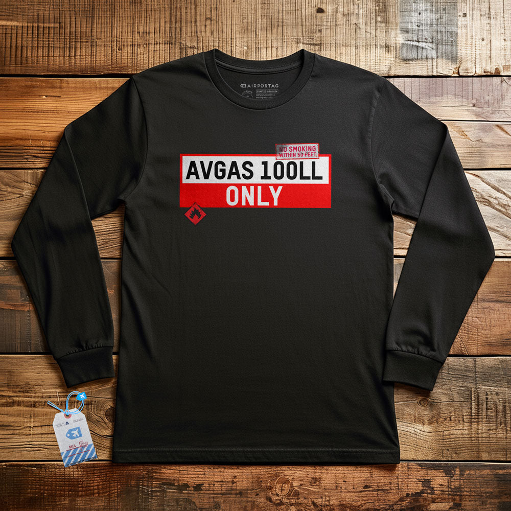 AVGAS 100LL - Long Sleeve T-Shirt