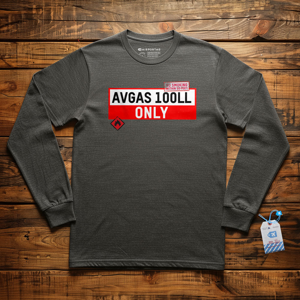 AVGAS 100LL - Long Sleeve T-Shirt