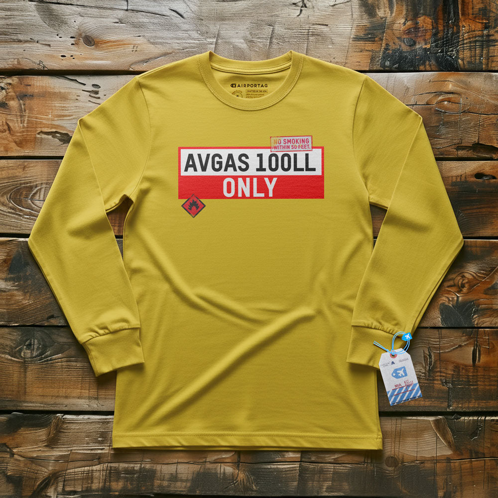 AVGAS 100LL - Long Sleeve T-Shirt