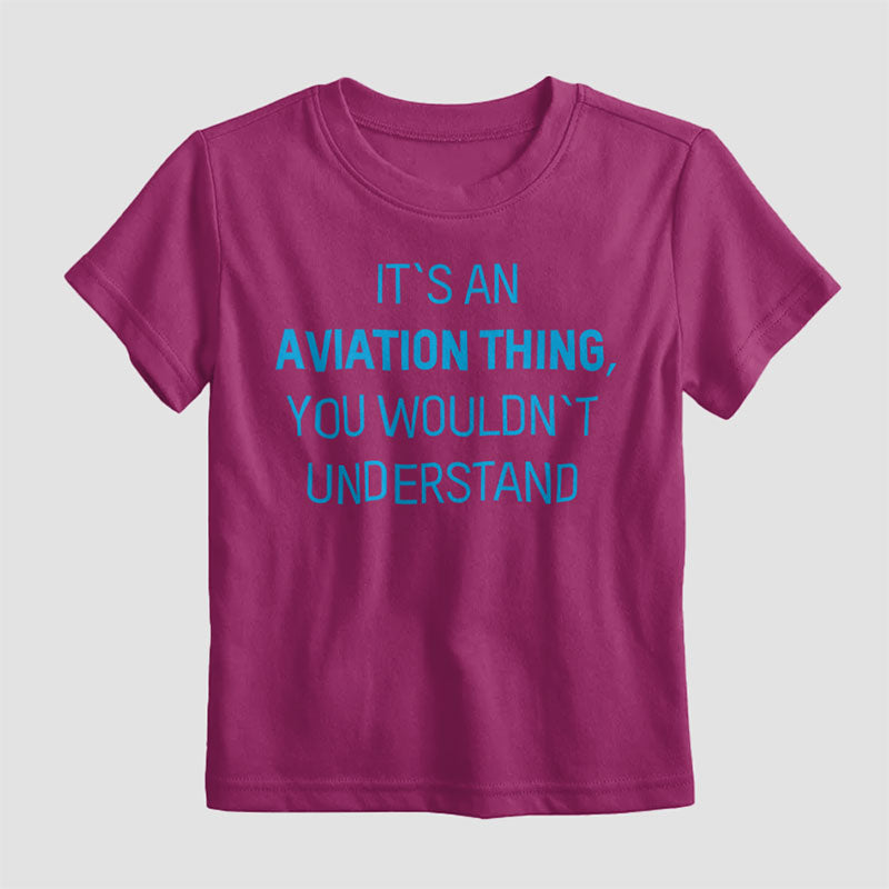 C'est une affaire d'aviation - T-shirt pour enfants