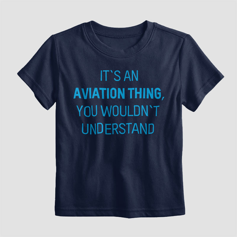 C'est une affaire d'aviation - T-shirt pour enfants