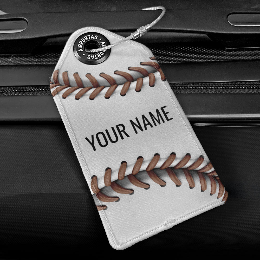 Baseball Ball Texture - Luggage Tag