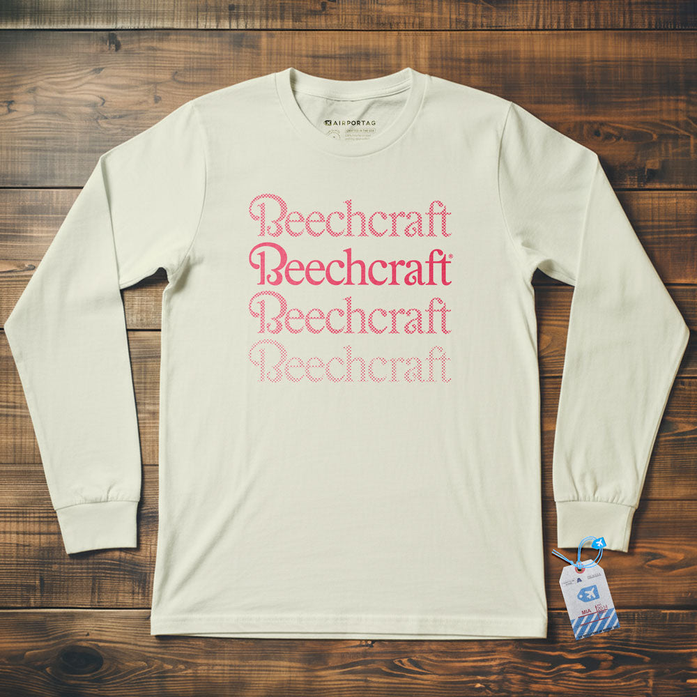 Beechcraft Logo Fade - Long Sleeve T-Shirt