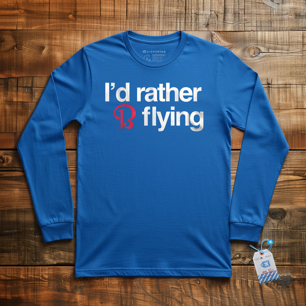 Beechcraft Rather be Flying - Long Sleeve T-Shirt