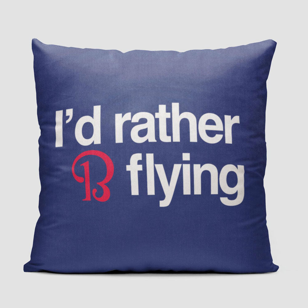 Beechcraft Rather be Flying - Throw Pillow