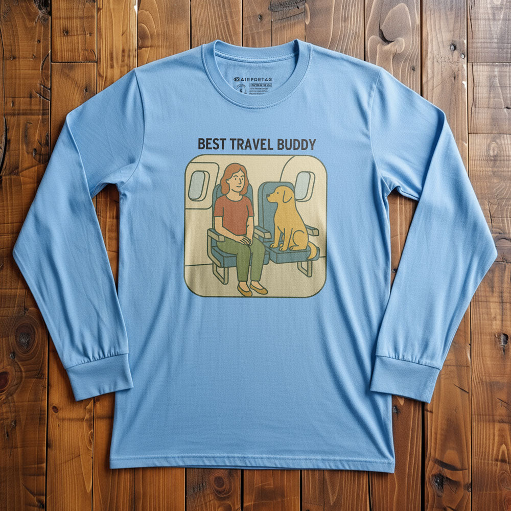 Best Travel Buddy - Dog - Long Sleeve T-Shirt
