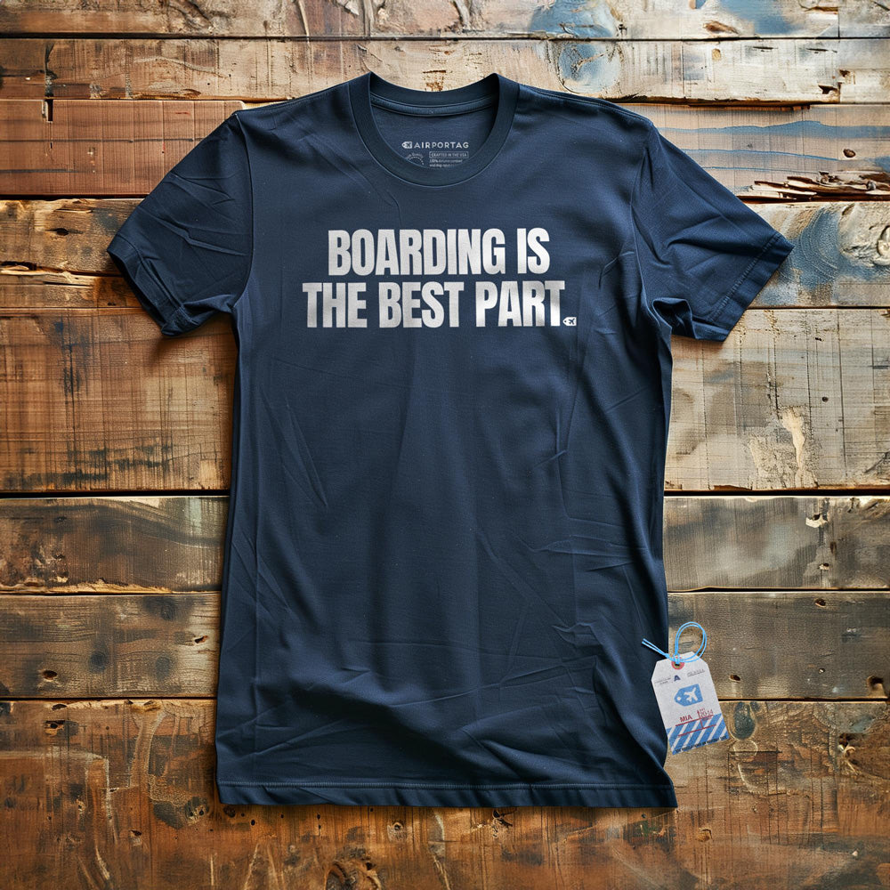 Boarding Is the Best Part - T-Shirt - Navy