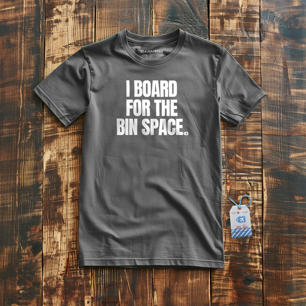 I Board for the Bin Space - T-Shirt - Asphalt