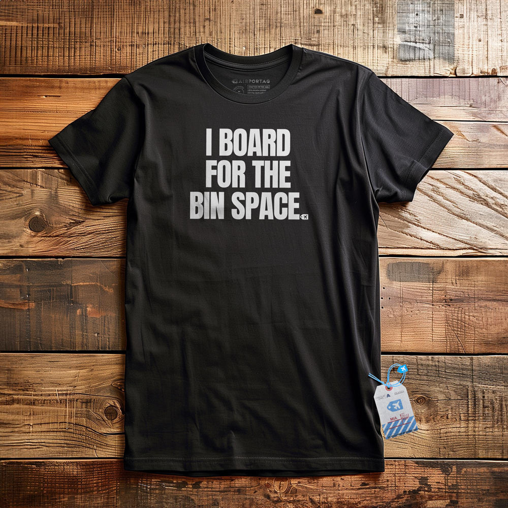I Board for the Bin Space - T-Shirt - Black