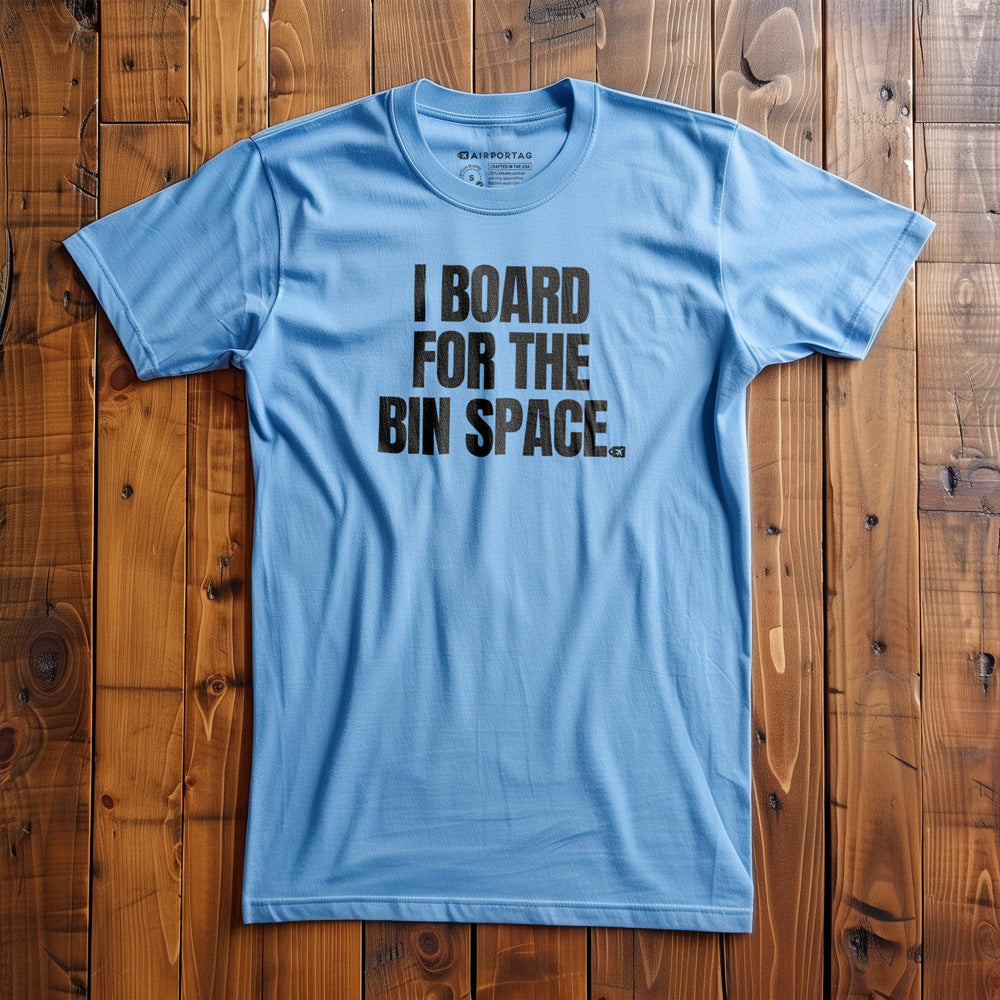 I Board for the Bin Space - T-Shirt - Ocean Blue