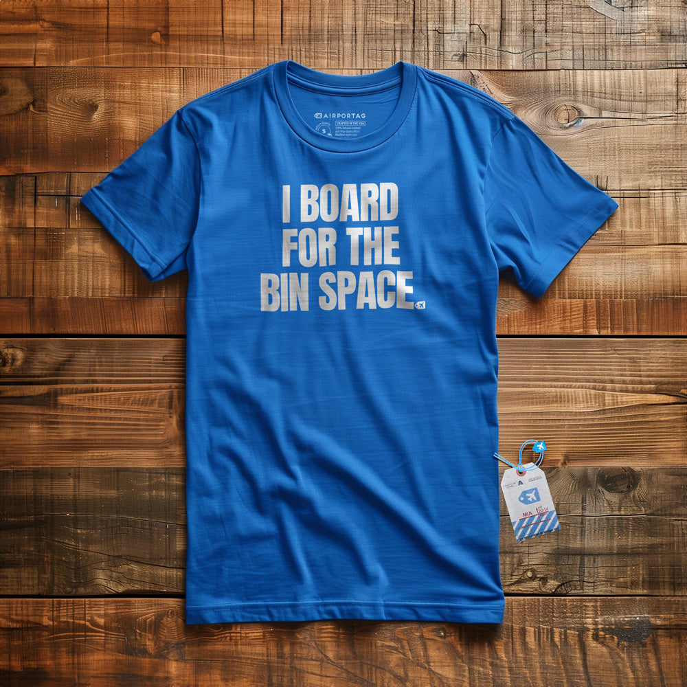 I Board for the Bin Space - T-Shirt - True Royal