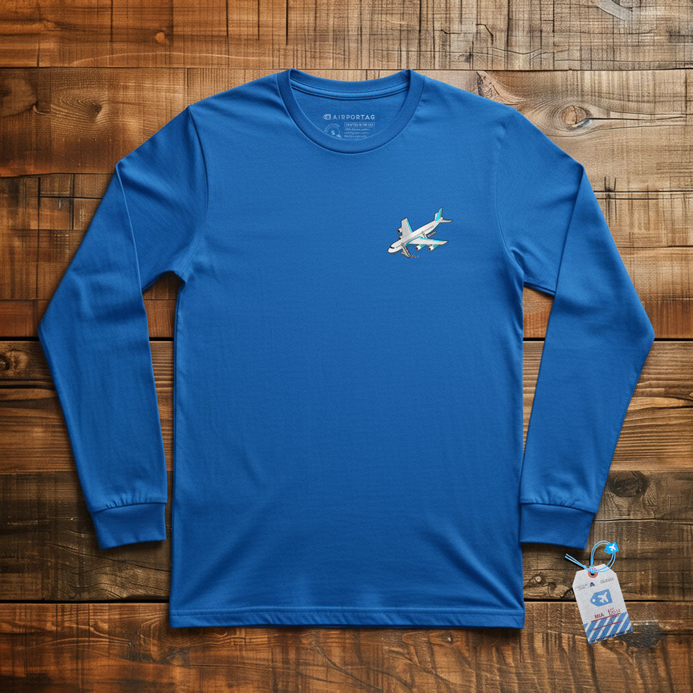 Boarding Plane Tiny - Long Sleeve T-Shirt