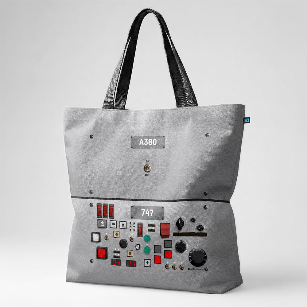 Boeing vs Airbus Buttons - Tote Bag