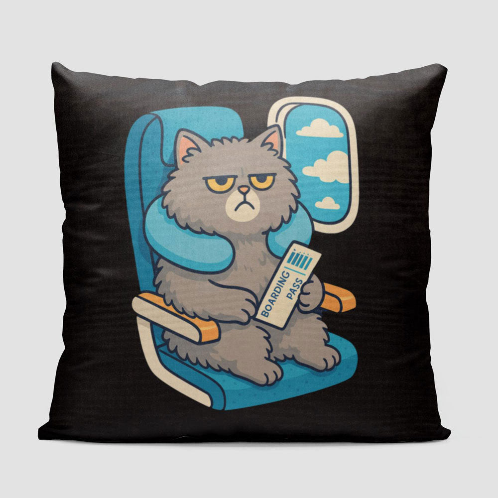 Bored Cat - Throw Pillow